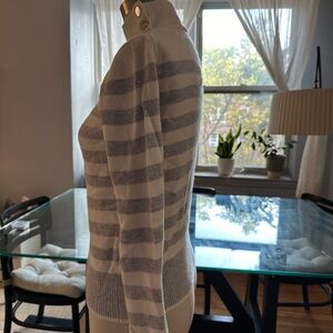 Magaschoni Cream Ribbed Turtleneck